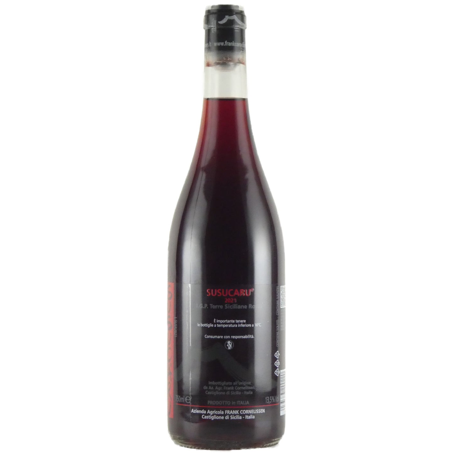 フランク コーネリッセン ススカール ロッソ 2021 イタリア シチリア 赤ワイン 750ml
