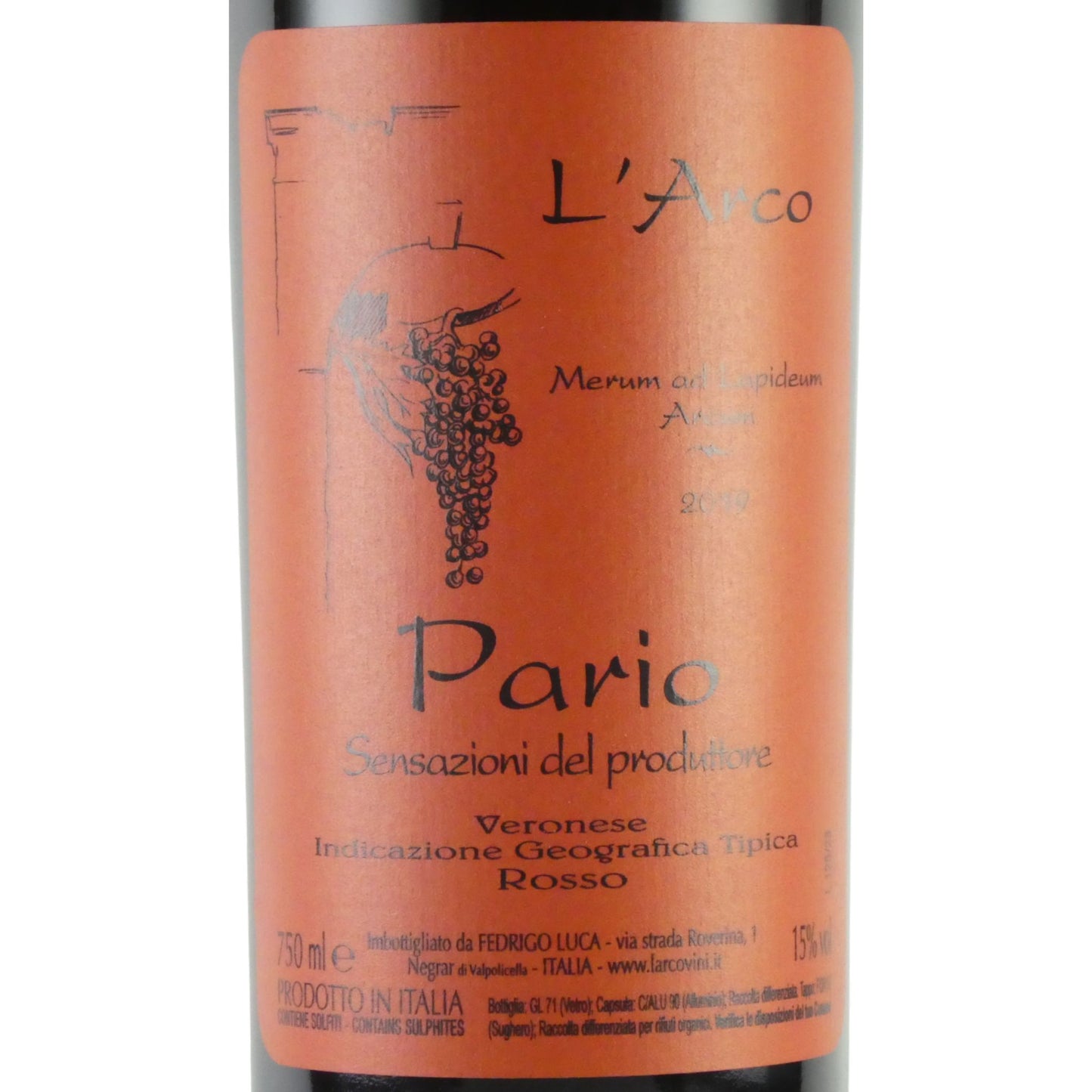 ラルコ パリオ 2019 イタリア 赤ワイン 750ml