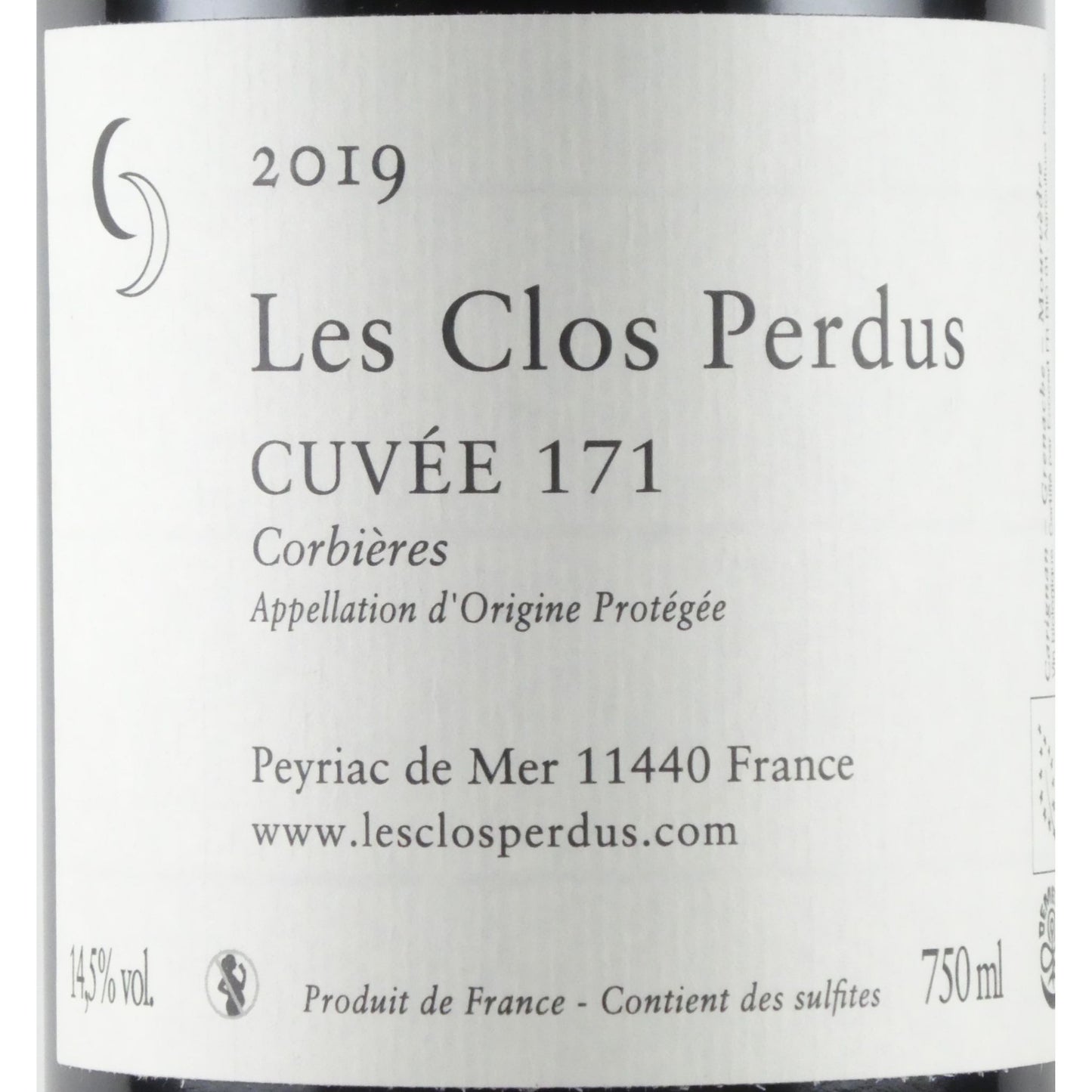 レ クロ ペルデュ キュヴェ171 コルビエール 2019 フランス ラングドック 赤ワイン 750ml
