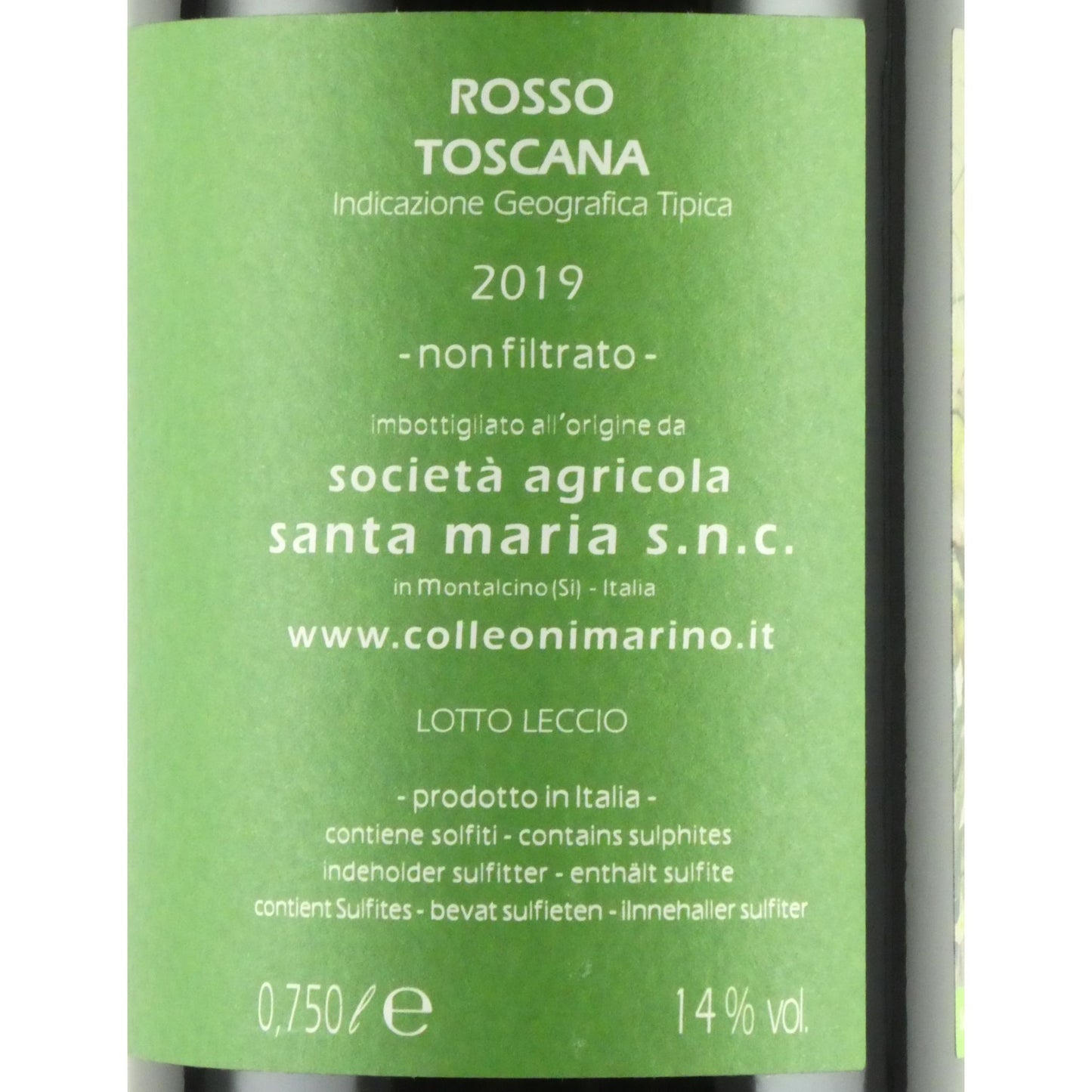 サンタ マリーア コッレオーニ ロッソ トスカーナ 2019 イタリア 赤ワイン 750ml