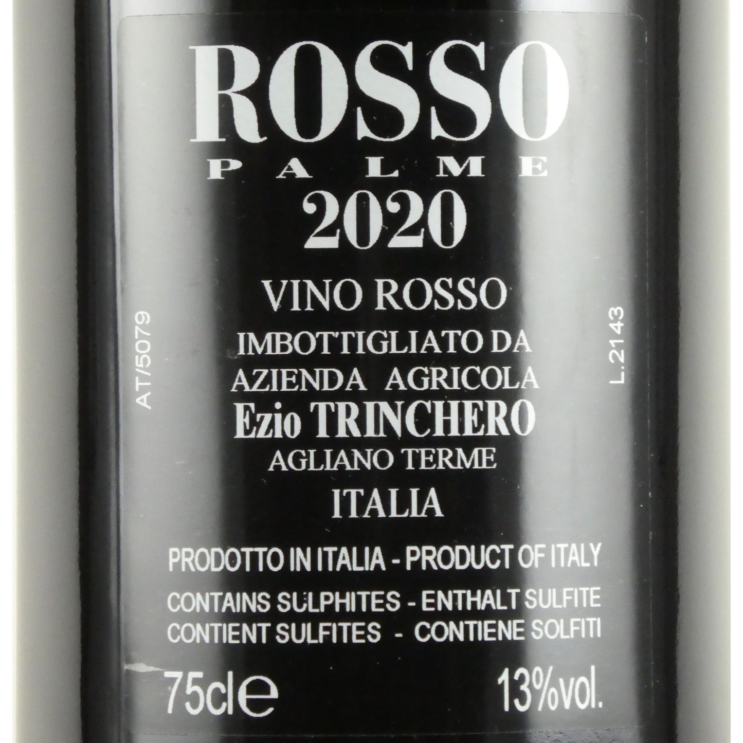 トリンケーロ ロッソ パルメ 2020 ヴィーノ ロッソ 750ml イタリア 赤ワイン