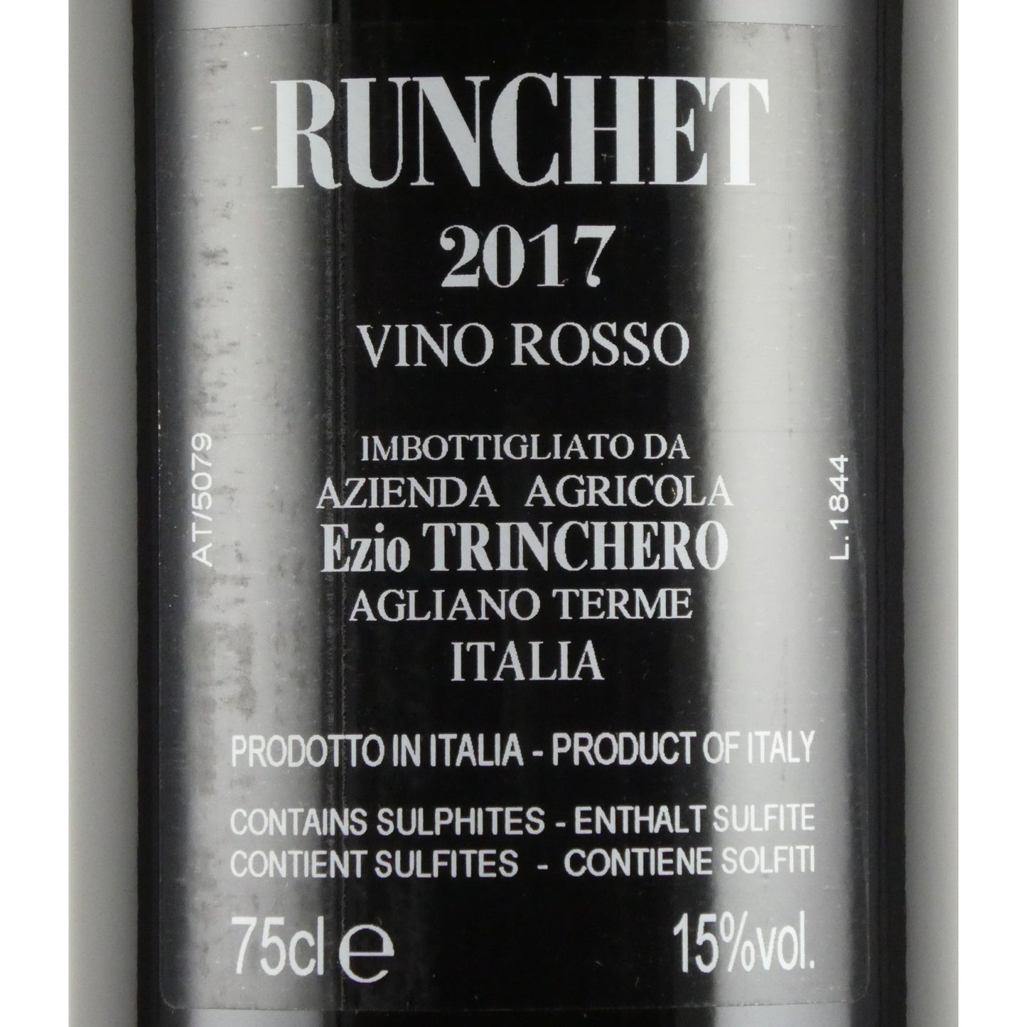 トリンケーロ ルンケット 2017 ヴィーノ ロッソ 750ml イタリア 赤ワイン