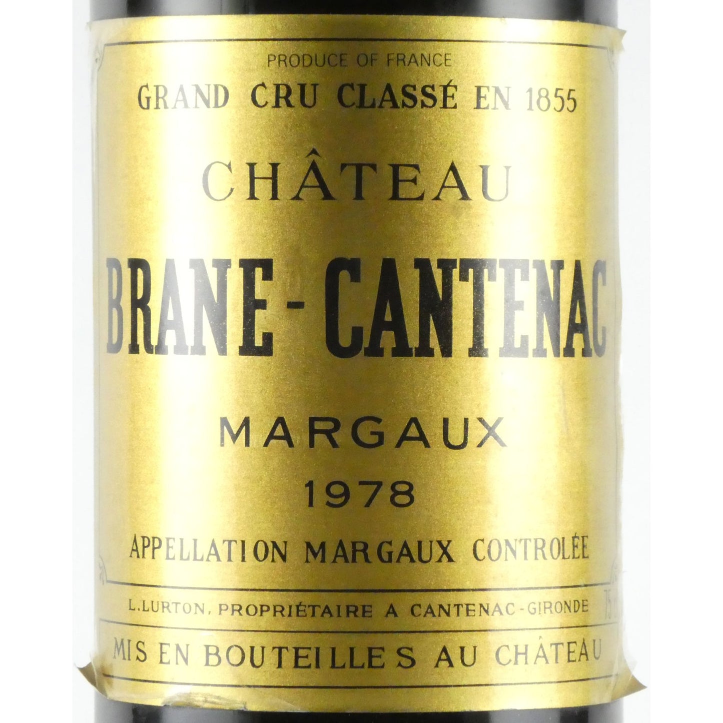 [ラベル経年損傷][1978年] シャトー ブラーヌ カントナック 1978 フランス ボルドー マルゴー 赤ワイン 750ml