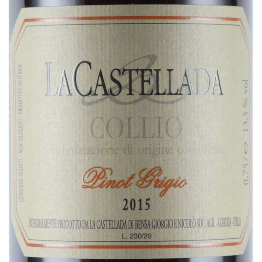 ラ カステッラーダ ピノ グリージョ 2015 イタリア コッリオ グリワイン 750ml