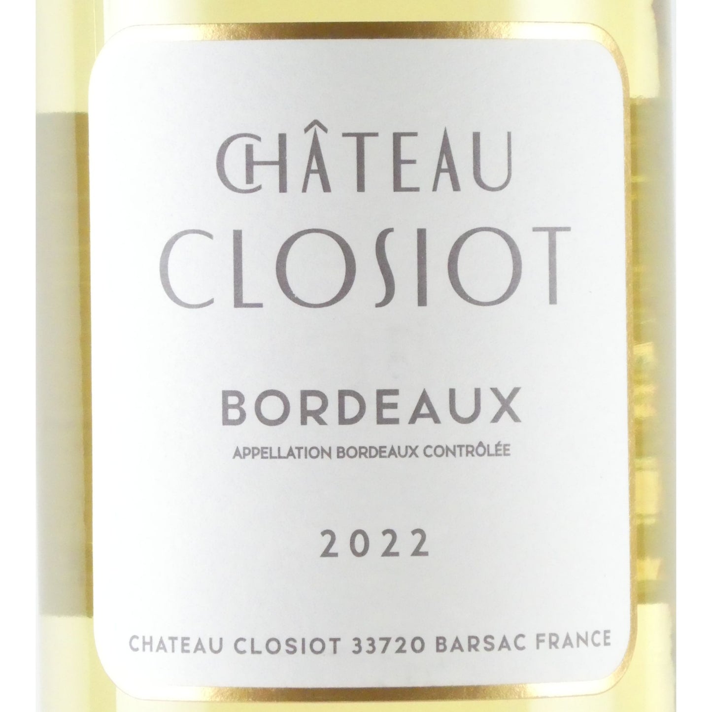 シャトー クロジオ 2022 ボルドー ブラン 750ml フランス 白ワイン