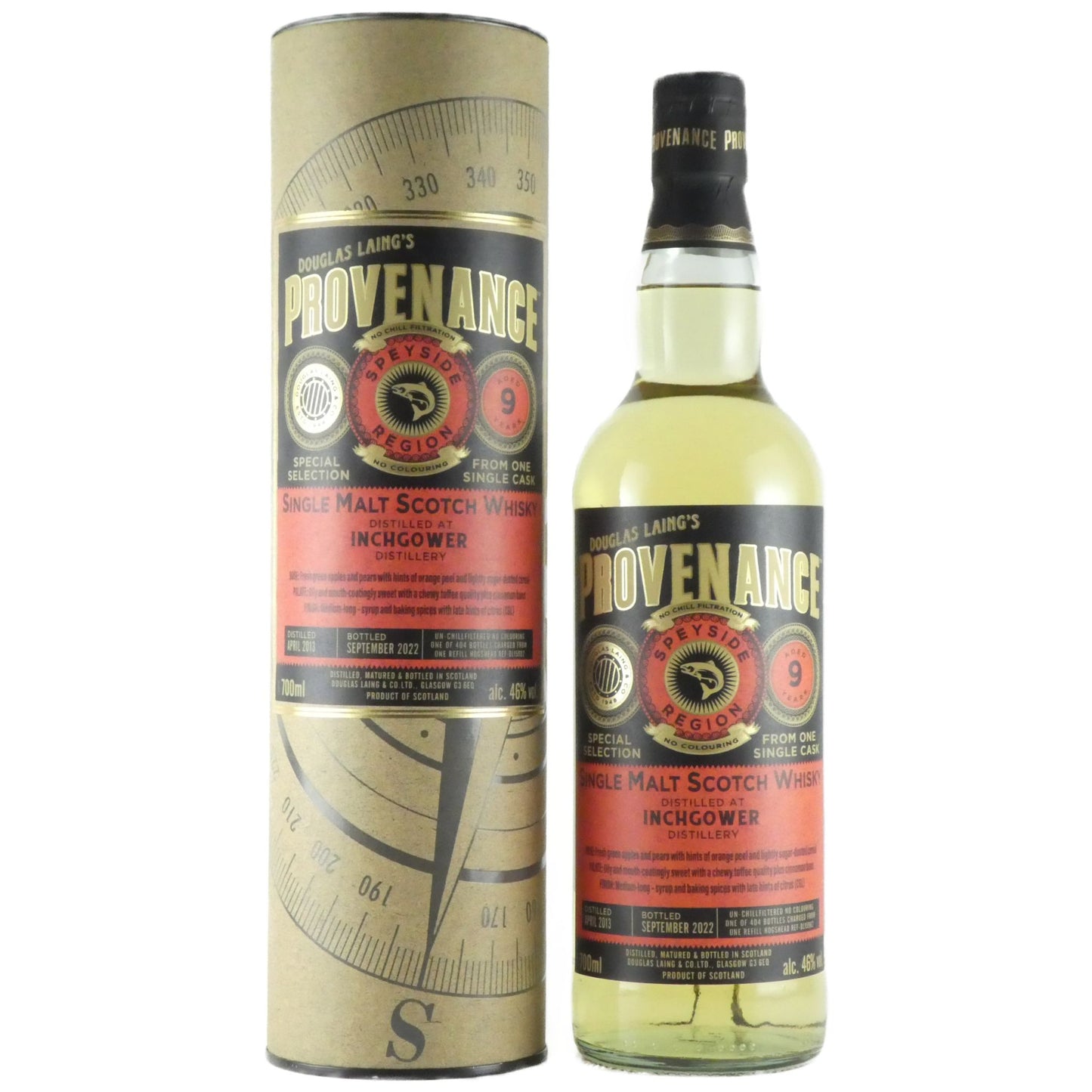 ダグラスレイン プロヴェナンス インチガワー 9年 2013-2022 スペイサイド シングルモルトスコッチウイスキー 700ml スコットランド ウイスキー