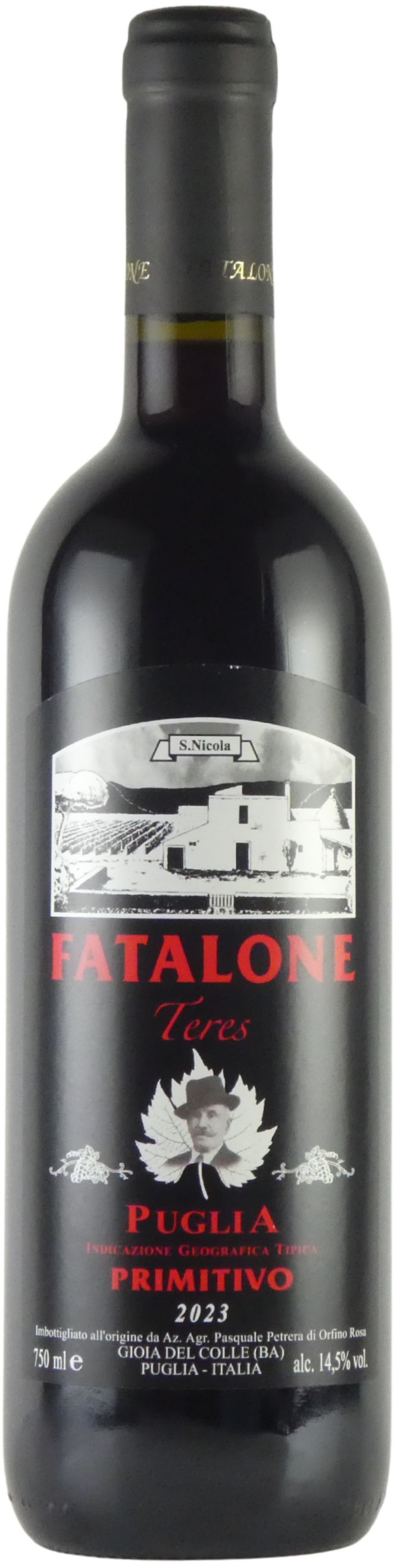 ファタローネ テレス 2023 プリミティーヴォ 750ml イタリア プーリア 薄赤ワイン