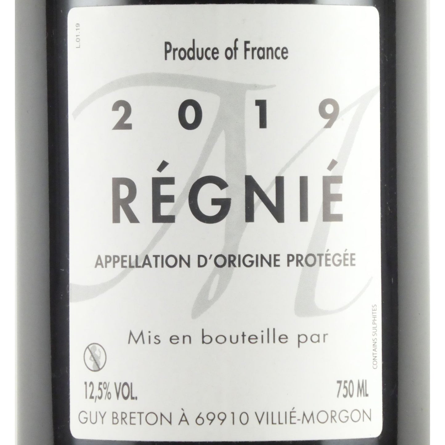 ギィ ブルトン レニエ 2019 フランス ボージョレ 赤ワイン 750ml