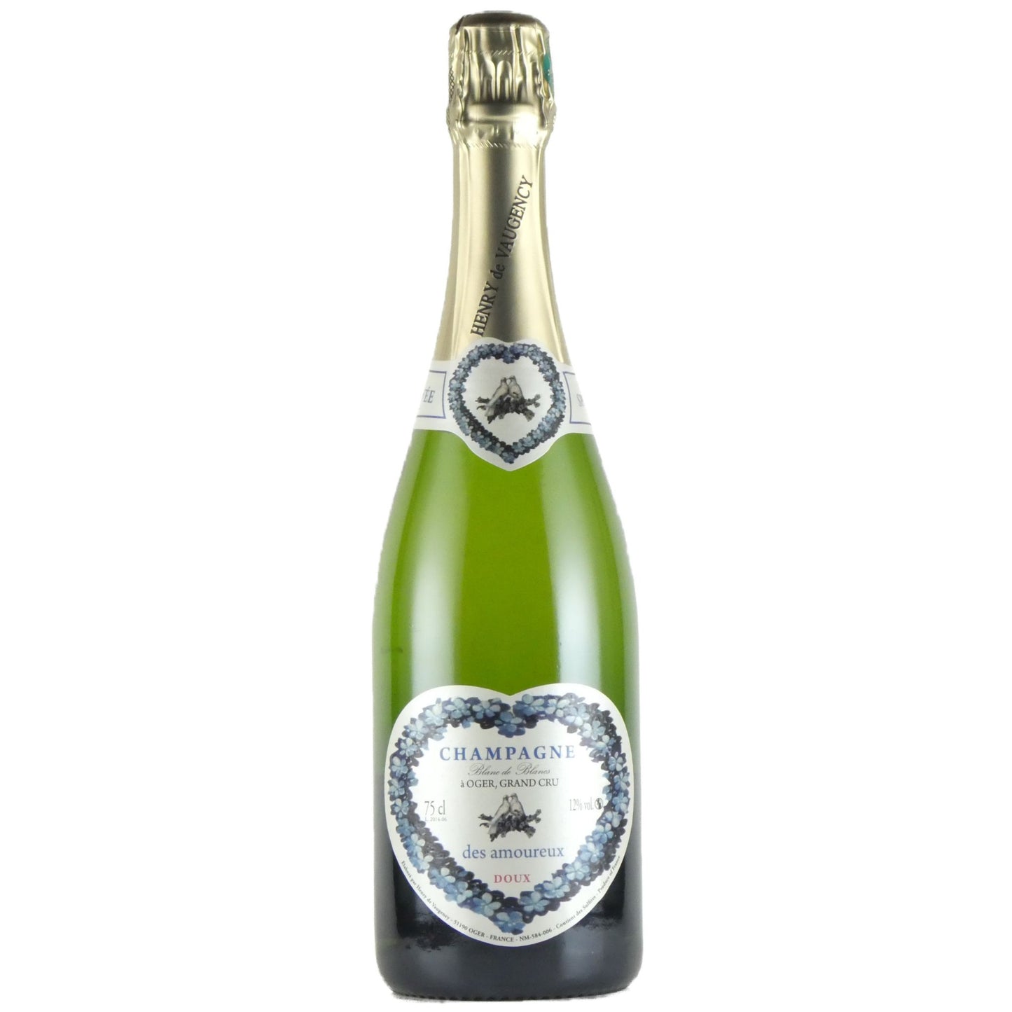 [DOUX(甘口)] アンリ ド ヴォージャンシー シャンパーニュ キュヴェ デ ザムルー ドゥー グラン クリュ 750ml フランス シャンパン 発泡性白ワイン