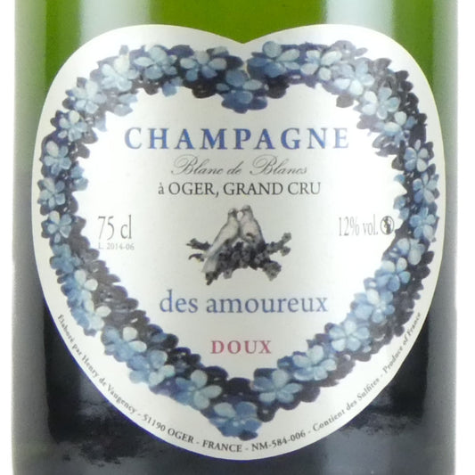 [DOUX(甘口)] アンリ ド ヴォージャンシー シャンパーニュ キュヴェ デ ザムルー ドゥー グラン クリュ 750ml フランス シャンパン 発泡性白ワイン