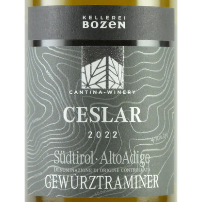 カンティーナ ボルツァーノ ケラーライ ボーツェン チェスラール 2022 ゲヴュルツトラミネール 750ml イタリア アルト アディジェ ズュートティロール 南チロル 白ワイン