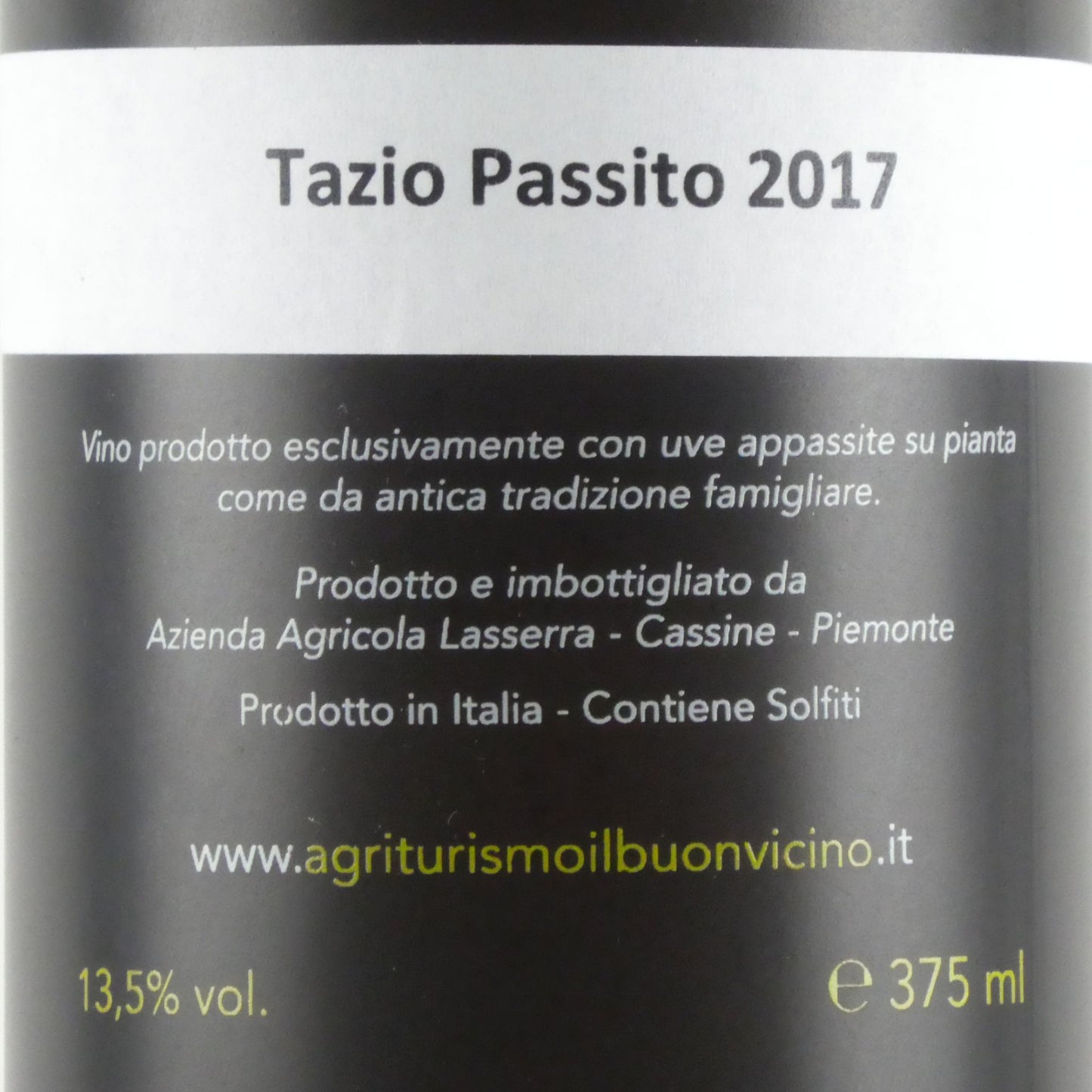 [ハーフボトル] ラッセッラ カンティーナ ペヴェラーティ タツィオ パッシート 2017 甘口 白ワイン 375ml イタリア