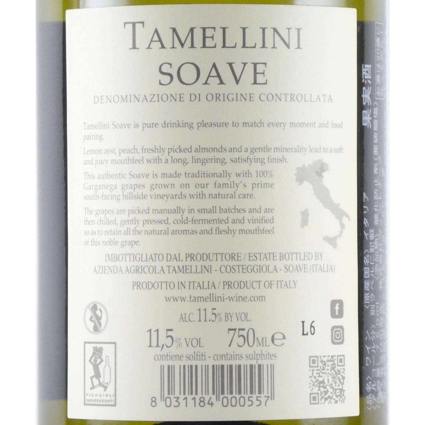タメリーニ ソアーヴェ 2022 イタリア ヴェネト 白ワイン 750ml