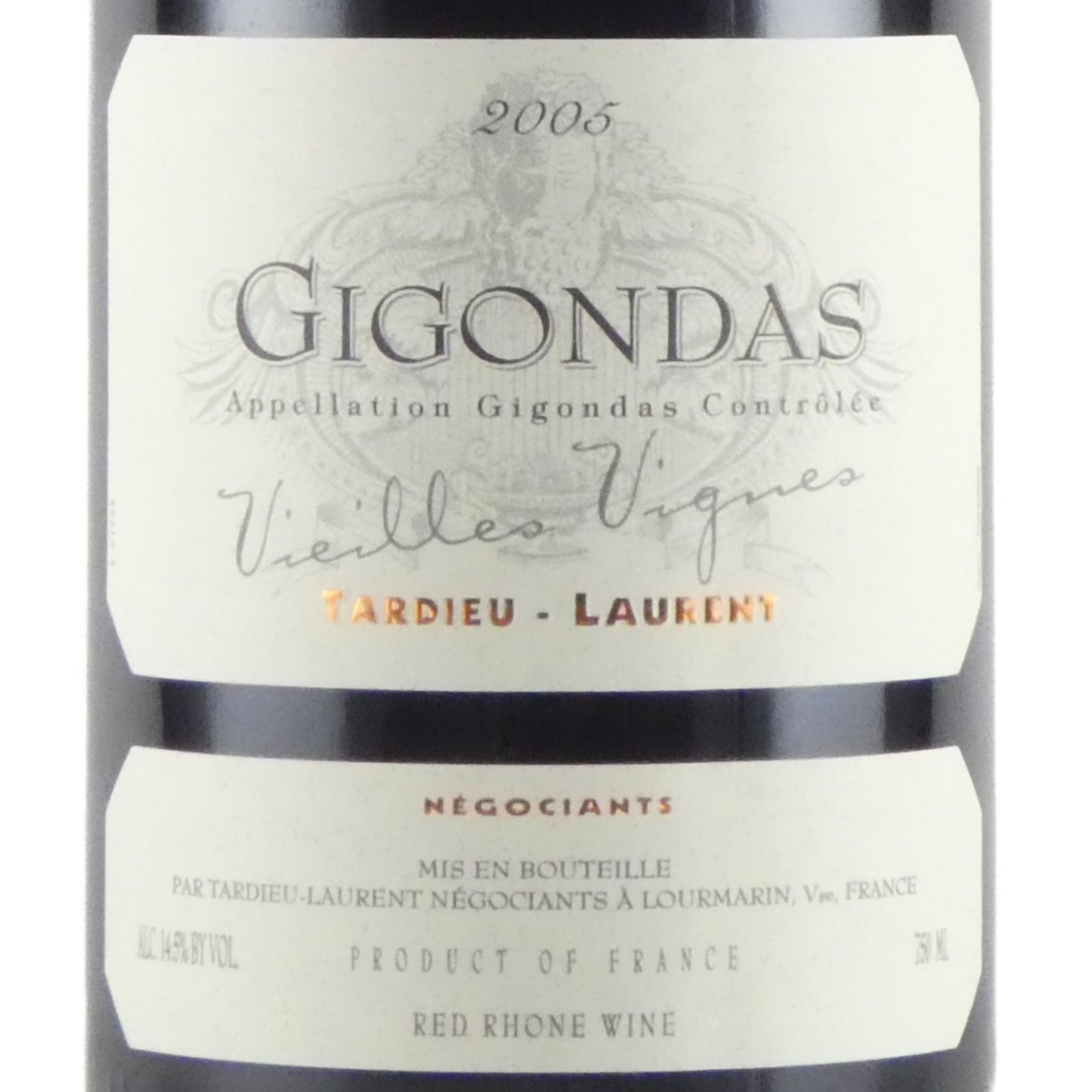 [2005年] タルデュー ローラン ジゴンダス ヴィエイユ ヴィーニュ 2005 フランス ローヌ 赤ワイン 750ml [ジャパンインポートシステム輸入][並行輸入品]