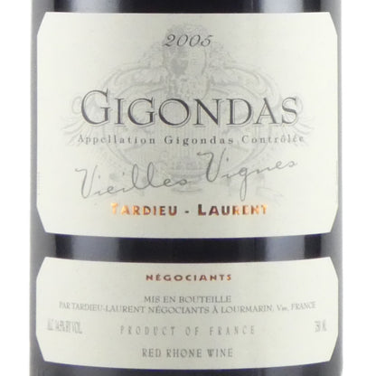[2005年] タルデュー ローラン ジゴンダス ヴィエイユ ヴィーニュ 2005 フランス ローヌ 赤ワイン 750ml [ジャパンインポートシステム輸入][並行輸入品]