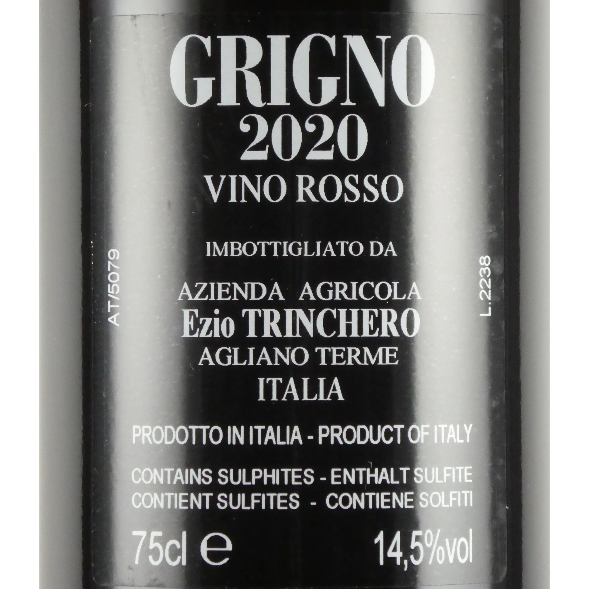 2020年] トリンケーロ グリニョ 2020 ヴィーノ ロッソ 750ml イタリア