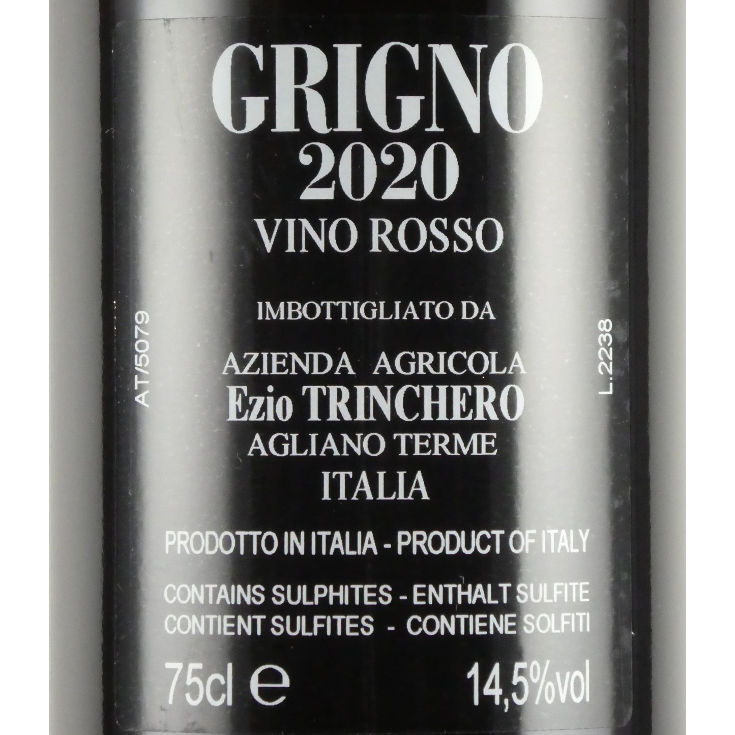 [2020年] トリンケーロ グリニョ 2020 ヴィーノ ロッソ 750ml イタリア 赤ワイン