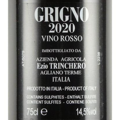 [2020年] トリンケーロ グリニョ 2020 ヴィーノ ロッソ 750ml イタリア 赤ワイン