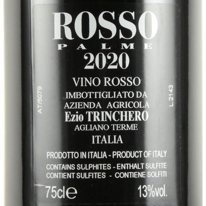 トリンケーロ ロッソ パルメ 2020 ヴィーノ ロッソ 750ml イタリア 赤ワイン